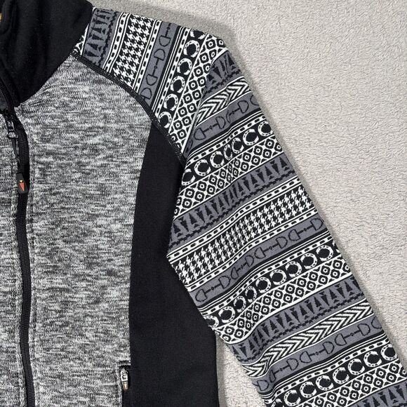 Kerrits Womens Size S Bit of Horses Sweater Jacket Full Zip Fair Isle Equestrian - Picture 4 of 15